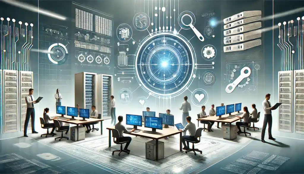 Notre service d’infogérance inclut un audit complet de l’infrastructure informatique, conçu pour analyser, diagnostiquer et optimiser vos environnements IT.