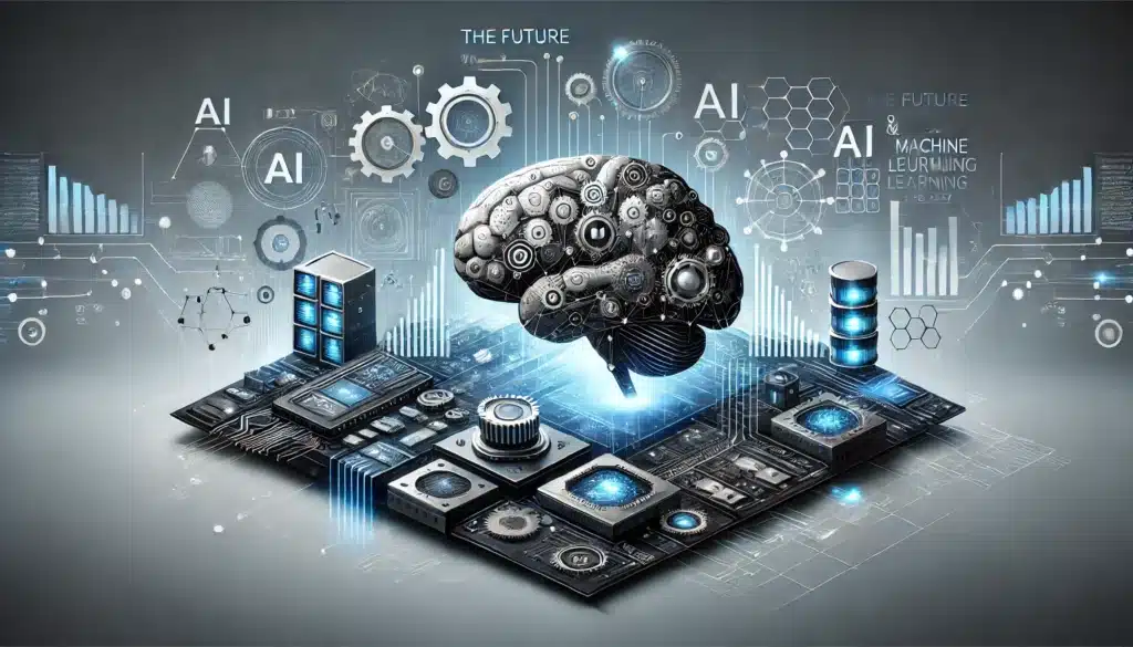 Image d'un système d'IA surveillant des infrastructures IT : "L'intelligence artificielle révolutionne l'infogérance avec une gestion automatisée et prédictive des systèmes."
