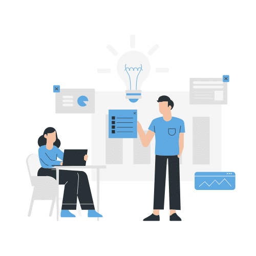 Image d'un consultant IT collaborant avec une équipe interne : "La régie informatique offre flexibilité et expertise pour renforcer les équipes en fonction des besoins."