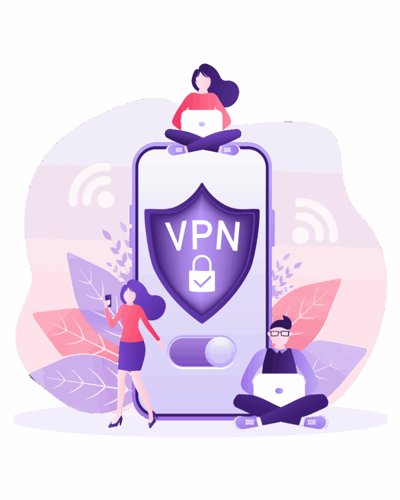 téléphone ayant le vpn activé de manière sécurisé