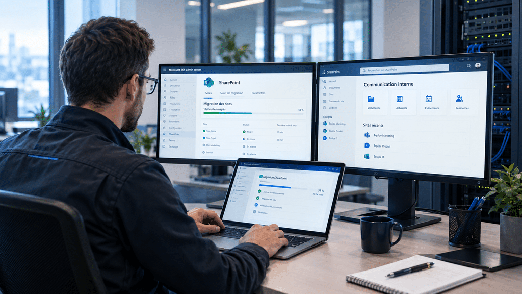 m365 migration sharepoint montpellier webmail